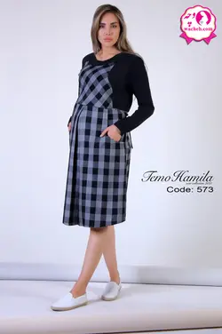 پیراهن طرح سارافون بارداری و شیردهی فرگل