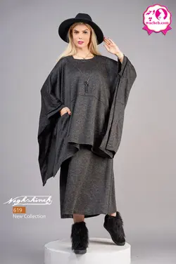 مانتو بارداری دو جیب و دامن کش آرزو
