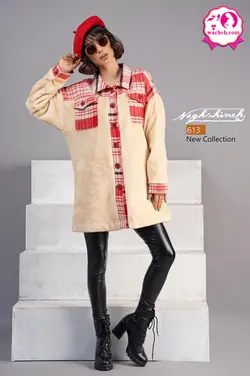 کت تدی بارداری و شیردهی ترکیب چهارخونه ساناز