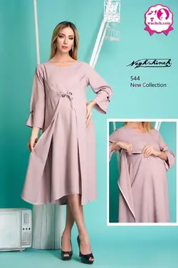 مانتو بارداری و شیر دهی اسلپ کاور دار زیپ مخفی ملیکا