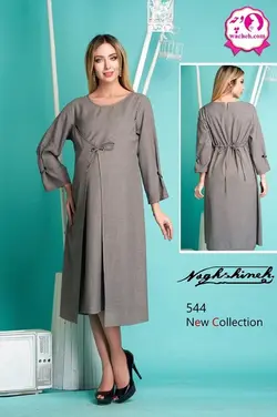 مانتو بارداری و شیر دهی اسلپ کاور دار زیپ مخفی ملیکا