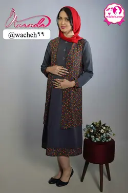 مانتو بارداری و شیردهی دو تکه ماه سیما