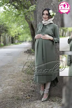 مانتو بارداری و شیردهی کرپ