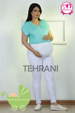 شلوار بارداری تریکو لاکرا نخ پنبه