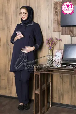 مانتو شلوار بارداری و اداری کلاسیک
