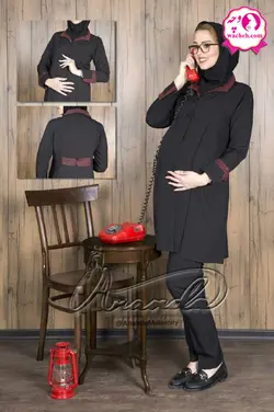 مانتو شلوار بارداری و اداری کلاسیک