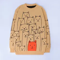 6104-بلوز بافت گربه