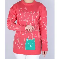 6104-بلوز بافت گربه