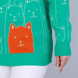 6104-بلوز بافت گربه