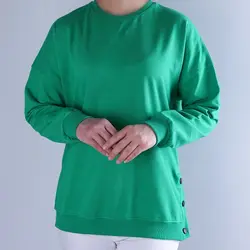 6144-بلوز دورس بغل دکمه رنگی