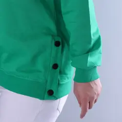 6144-بلوز دورس بغل دکمه رنگی