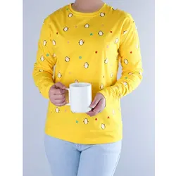 6141-بلوز چاپی پنگوئن