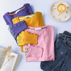 6172-بلوز آستین چاپی گل