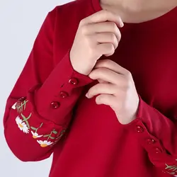 6172-بلوز آستین چاپی گل