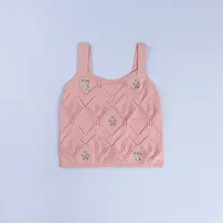 6216-تاپ کراپ گلدوزی