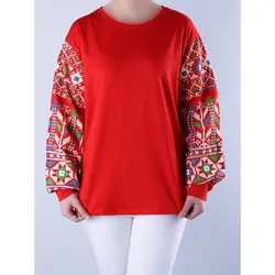 6226-بلوز آستین چاپی سورنا