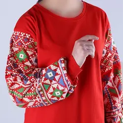 6226-بلوز آستین چاپی سورنا