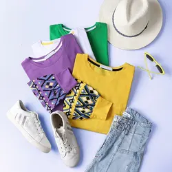 6289-بلوز آستین چاپی آروا