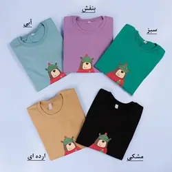 6306-بلوز دورس چاپی خرس