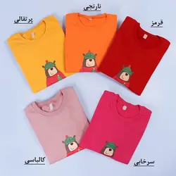 6306-بلوز دورس چاپی خرس