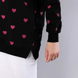 6321-بلوز دورس چاپی قلب