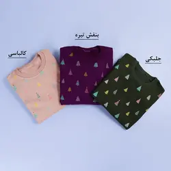 6358-بلوز دورس چاپی کاج