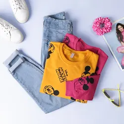 6350-بلوز دورس چاپی Mickey