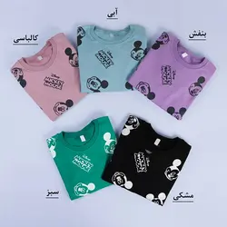 6350-بلوز دورس چاپی Mickey