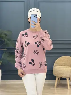 6350-بلوز دورس چاپی Mickey