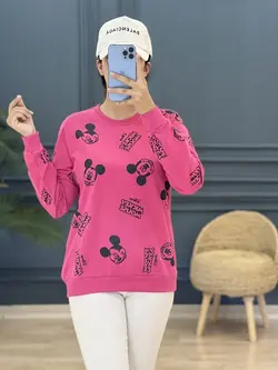 6350-بلوز دورس چاپی Mickey