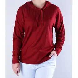 6405-بلوز کلاه دار سارن