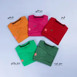 6403-بلوز آستین چاپی برگ و گل