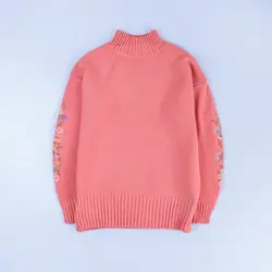 6378-بلوز بافت آستین گلدوزی سلوا