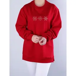 6439-بلوز دورس گلدوزی برف