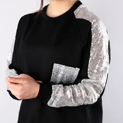 6438-ست بلوز و شلوار دورس پولک دار