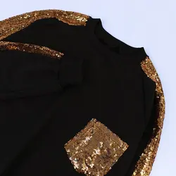 6438-ست بلوز و شلوار دورس پولک دار