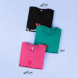 6418-بلوز چاپی قلب