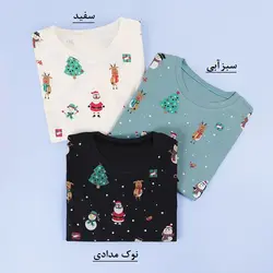 6518-بلوز چاپی کریسمس