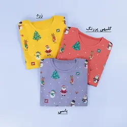 6518-بلوز چاپی کریسمس