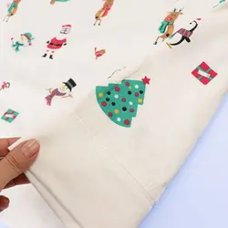 6518-بلوز چاپی کریسمس