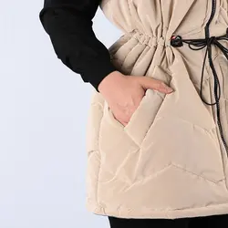 6487-پافر کوتاه کمر گت دار