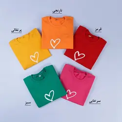 6564-بلوز دورس چاپی Heart