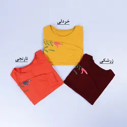 6581-بلوز آستین چاپی آنیا