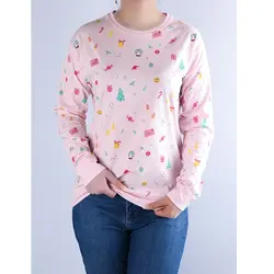 6607-بلوز آستین بلند کریسمس