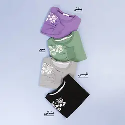 6620-بلوز آستین چاپی آرینا