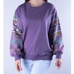 6645-بلوز آستین چاپی سلین