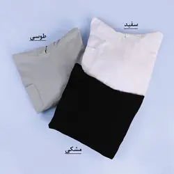 6654-هودی کراپ ساده رنگی