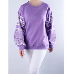 6676-بلوز آستین چاپی آدرینا