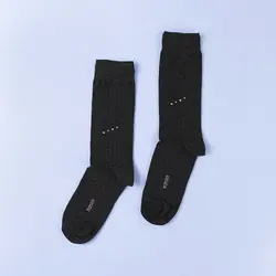 6687-جوراب نخی ساقدار مردانه