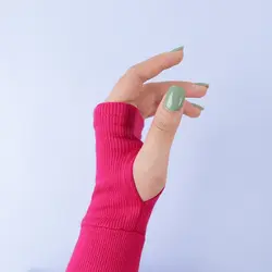 6683-بلوز کراپ جلو زیپ